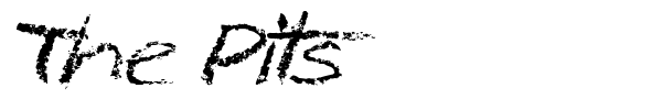 The Pits font preview